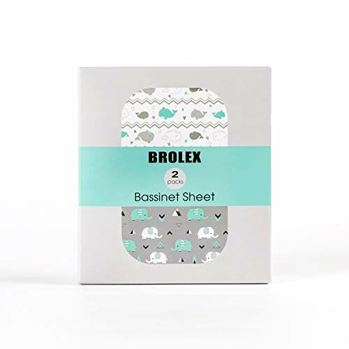 BROLEX Stretch Fitted Bassinet Sheet Set