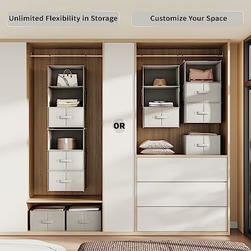 Vailando 6-Shelf Hanging Closet Organizer