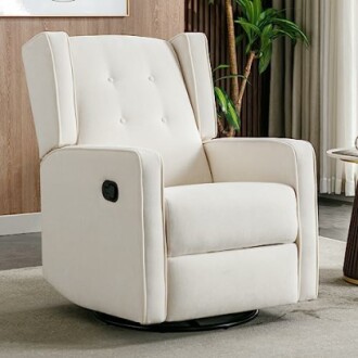 CANMOV Swivel Rocker Recliner Chair