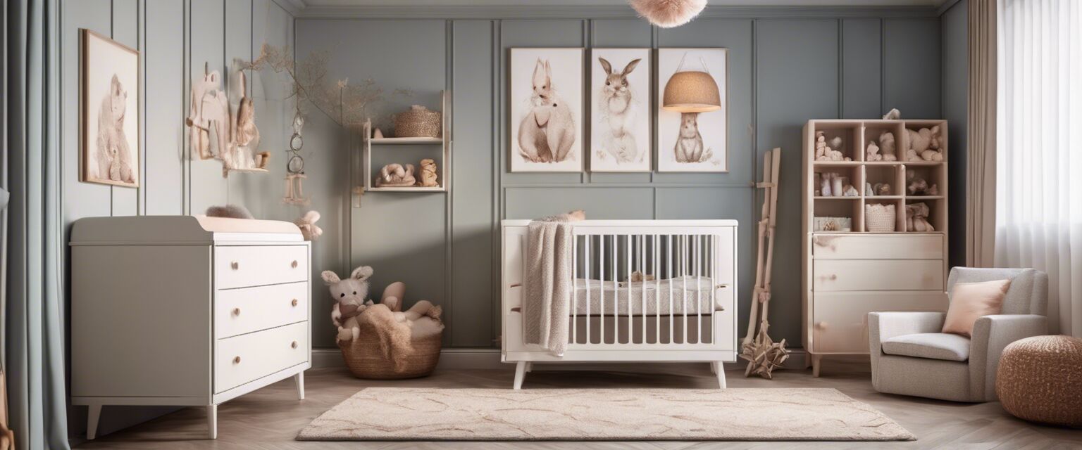 Nursery with accessories