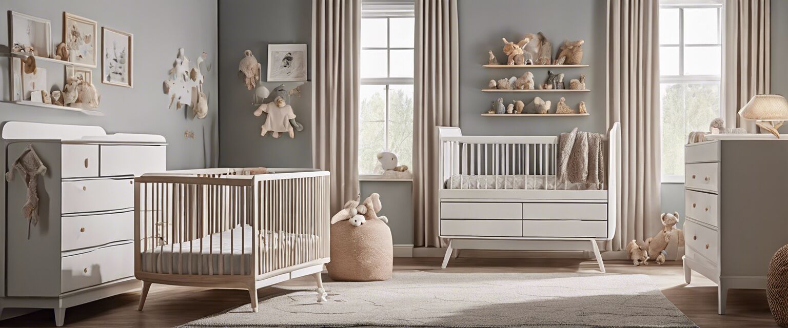 Babyproofed nursery setup